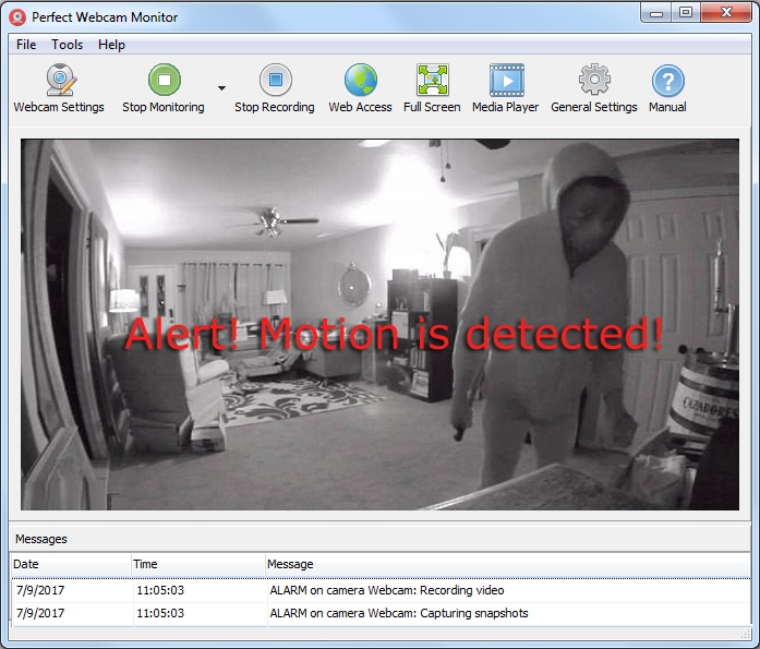 band Mammoth kontrollere Perfect Webcam Monitor - Webcam Surveillance Software